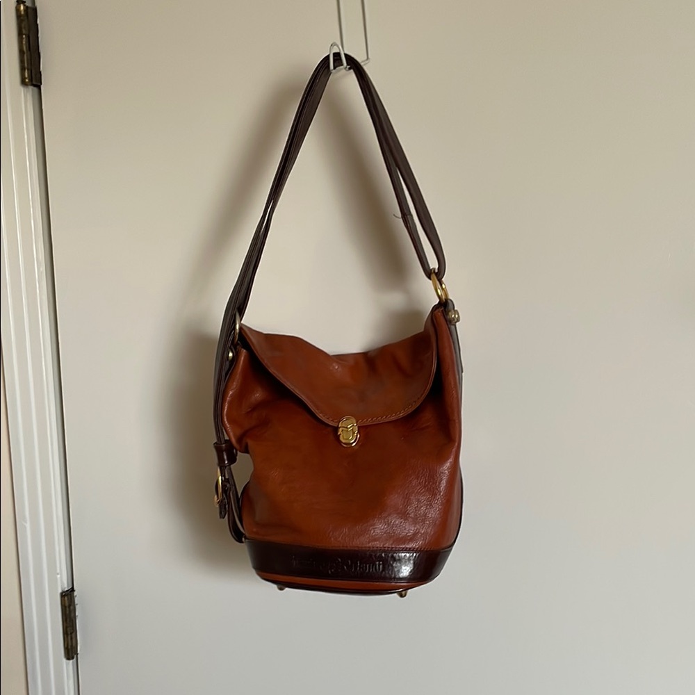 Marino Orlandi Leather Bucket Handbag “Preowned “